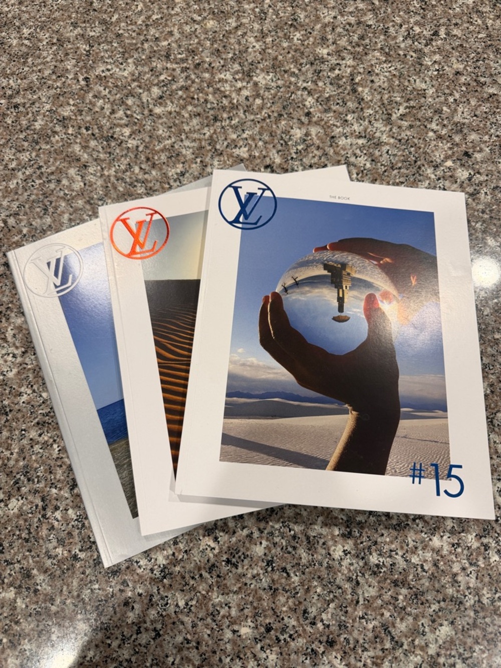 Louis Vuitton white and blue #15 Booklet Set
